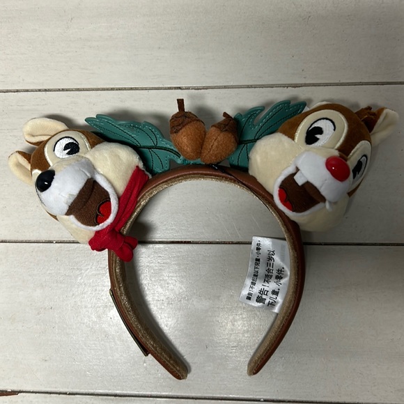 Disney Chip And Dale Mickey Ears Loungefly Headband NWT - Picture 2 of 11